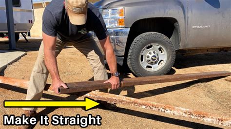 how to straighten a bent metal bracket|how to straighten a piece.